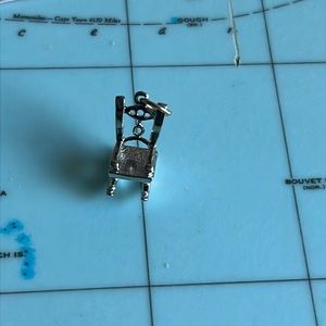 $2/30 Sterling Silver Charm Rocking Chair Vintage